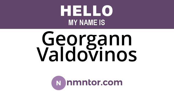 Georgann Valdovinos