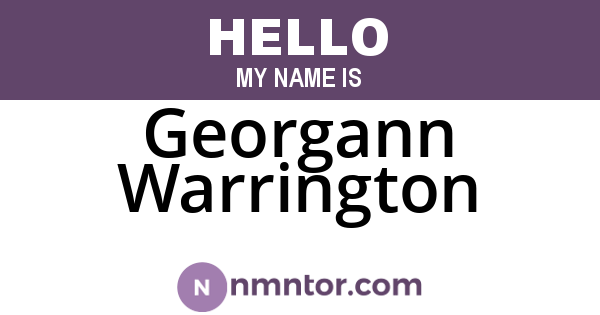 Georgann Warrington