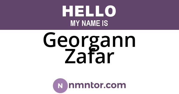 Georgann Zafar