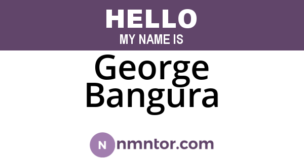 George Bangura