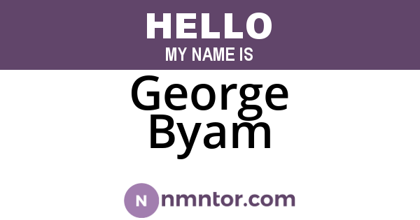 George Byam