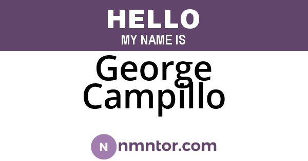 George Campillo