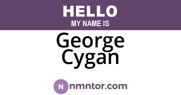 George Cygan