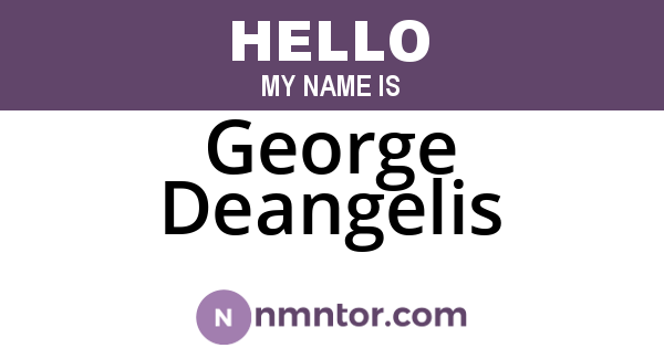 George Deangelis