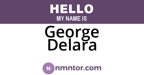 George Delara
