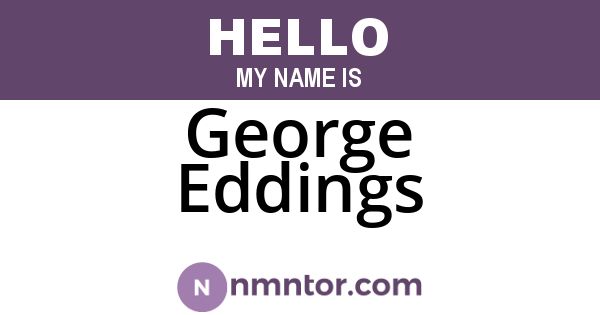 George Eddings