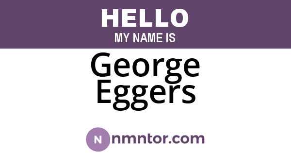 George Eggers