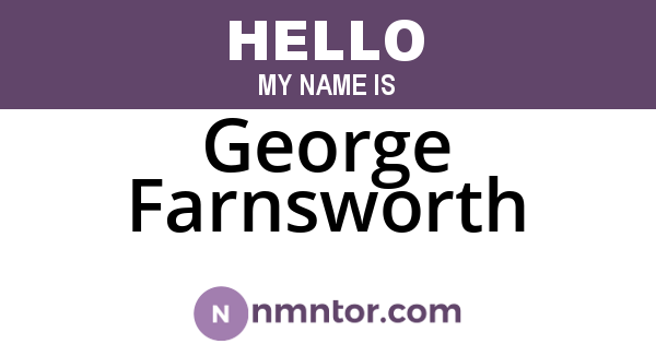 George Farnsworth