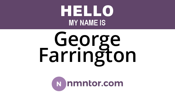 George Farrington