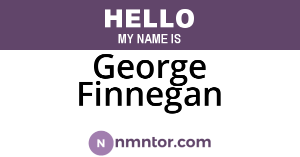 George Finnegan