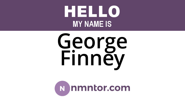 George Finney