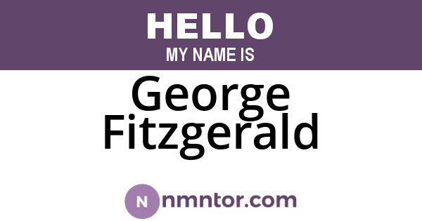 George Fitzgerald