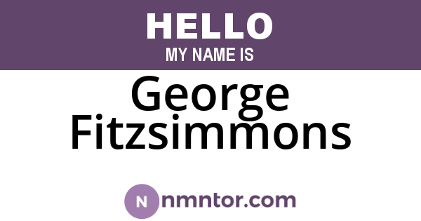 George Fitzsimmons
