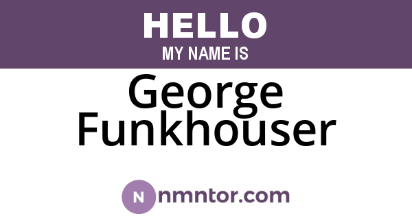 George Funkhouser