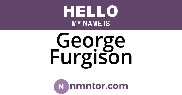 George Furgison