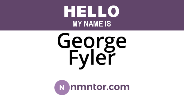 George Fyler