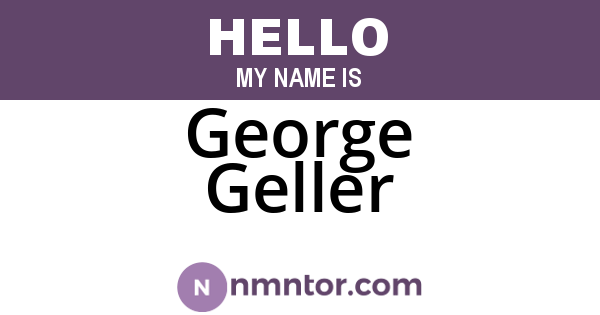 George Geller