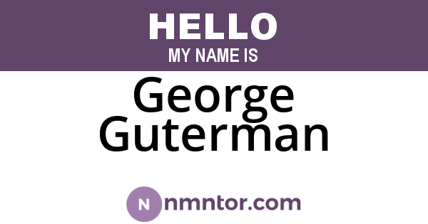 George Guterman