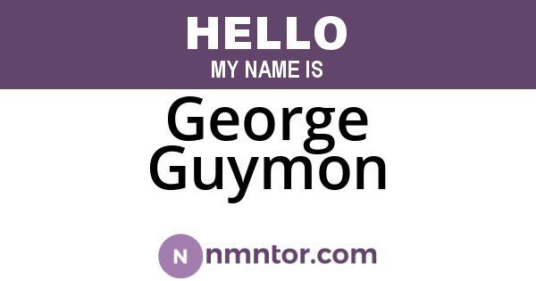 George Guymon