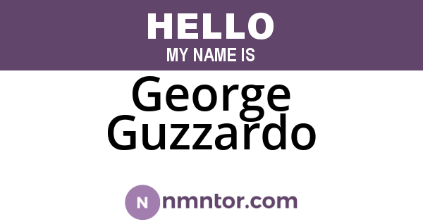 George Guzzardo