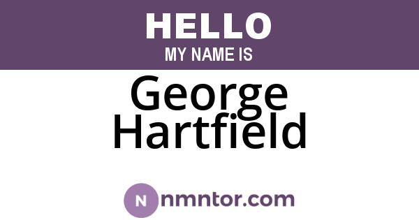 George Hartfield