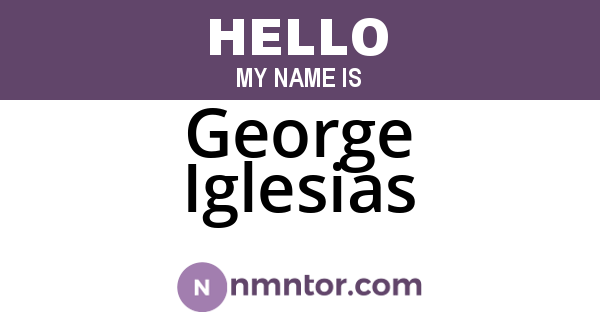 George Iglesias