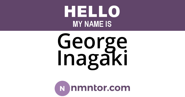George Inagaki