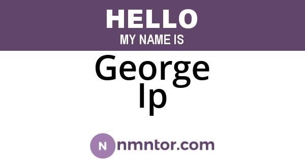 George Ip