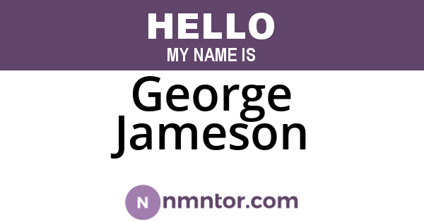 George Jameson