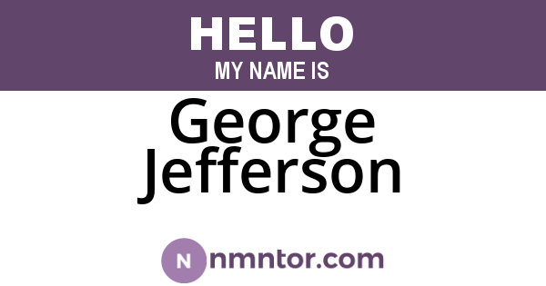 George Jefferson