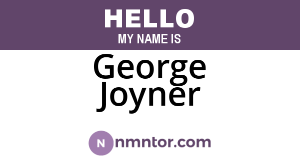 George Joyner
