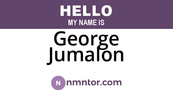 George Jumalon
