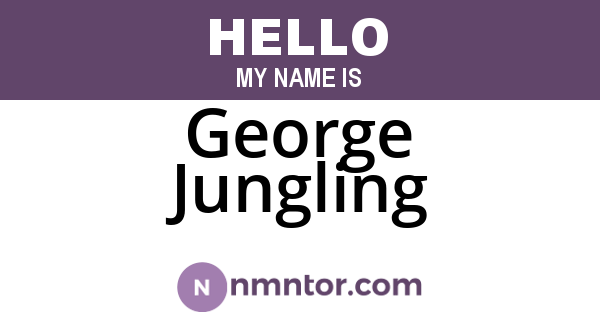 George Jungling
