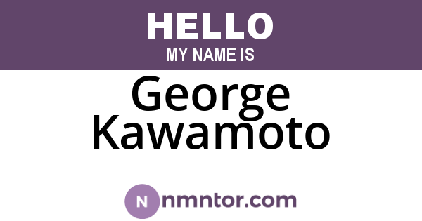 George Kawamoto