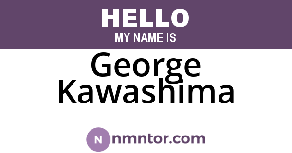 George Kawashima