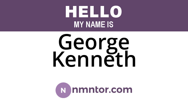 George Kenneth