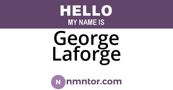 George Laforge