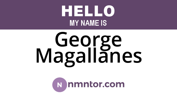 George Magallanes