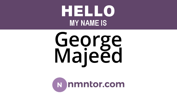 George Majeed