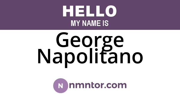 George Napolitano
