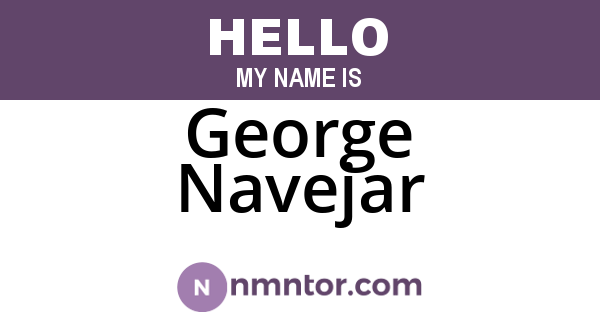 George Navejar
