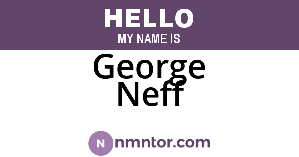 George Neff