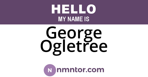 George Ogletree
