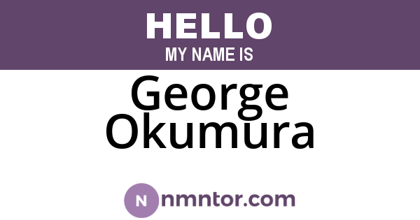 George Okumura