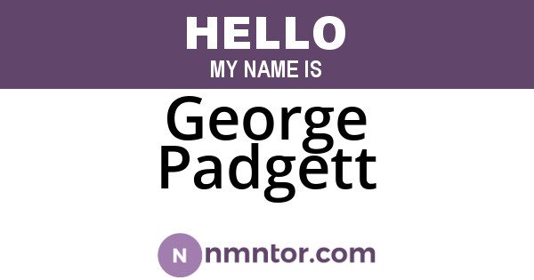 George Padgett