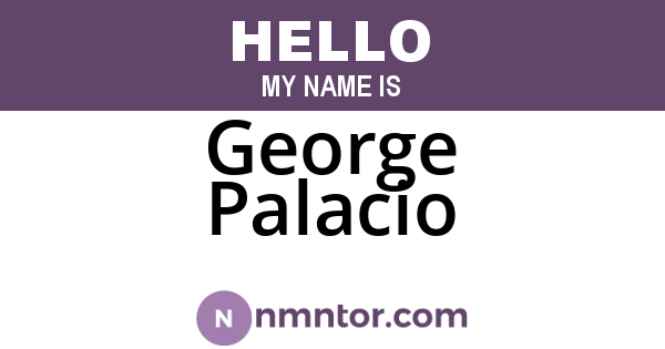 George Palacio