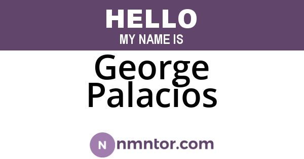 George Palacios