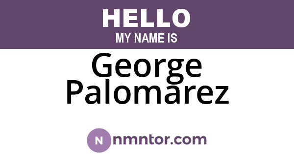 George Palomarez