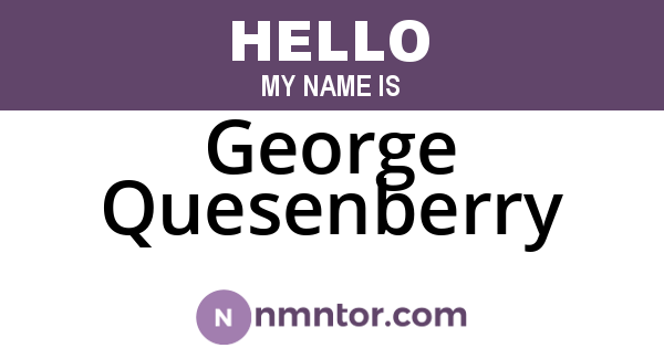 George Quesenberry