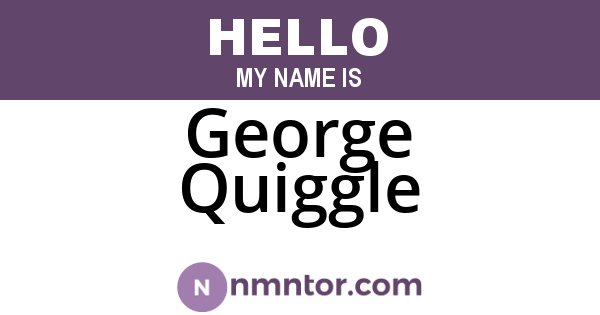 George Quiggle
